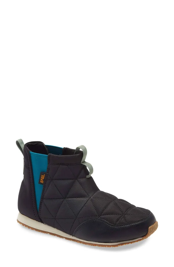 Kid's Teva Ember Quilted Bootie - Size 4 M - Black