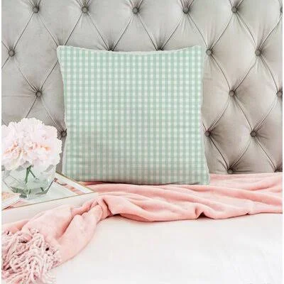 Vannucci Plaid Throw Pillow Gracie Oaks Size: 24x22 x 24