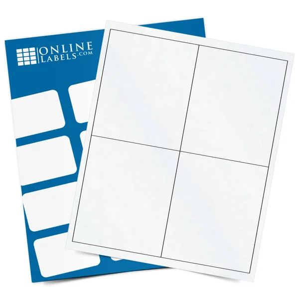 4x22 x 6.5x22 Large Format Labels, 100 Sheets, Clear Matte Inkjet