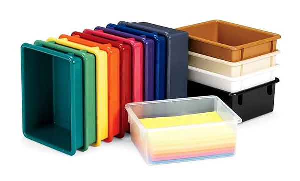 Rainbow Accents 10 Tub Mobile Storage - Without Tubs - Red