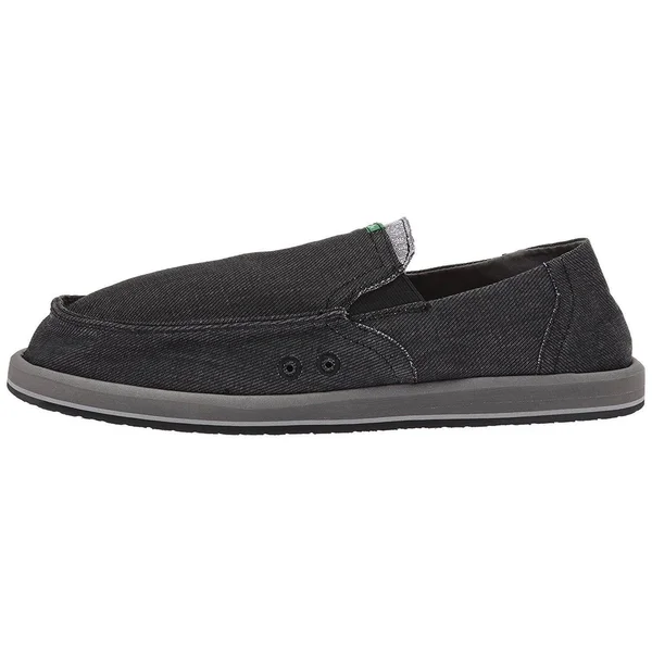 Sanuk Men's Pick Pocket Denim - Charcoal - 13