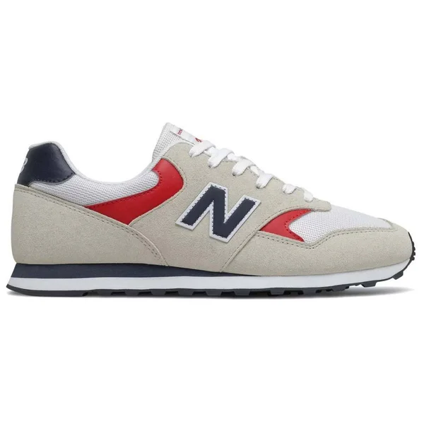 New Balance Classic 393 Trainers Beige Black Red - 38.5