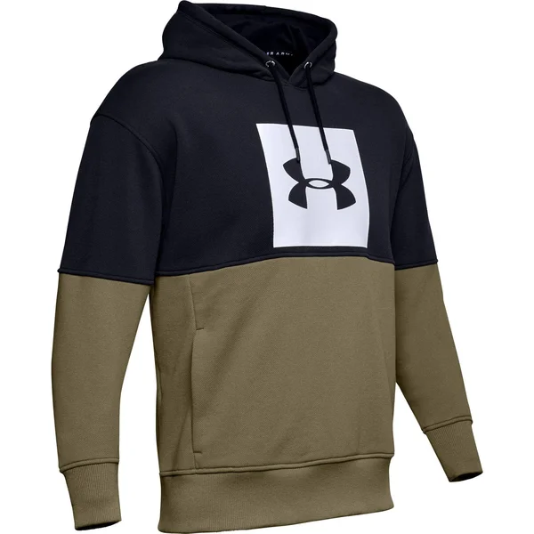 Under Armour Men's Overtime Pique Hoodie Green/Black Large