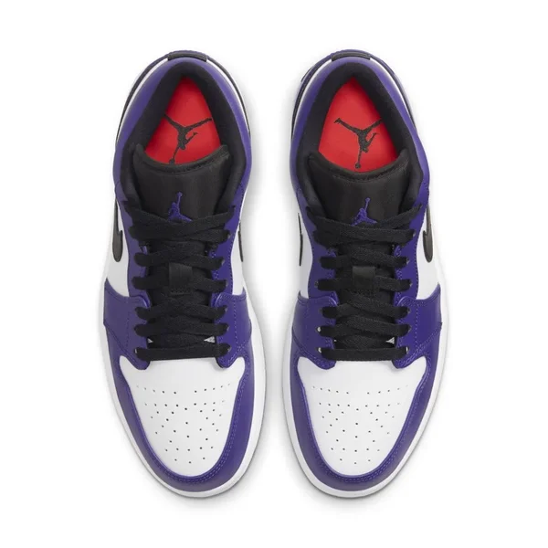 Air Jordan 1 Low &Court Purple& Shoes - Size 12