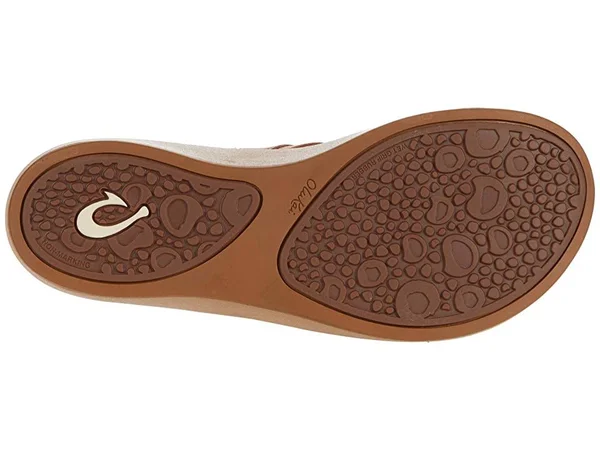 Olukai Women's Kaekae Ko&o Sandal - 9 - Red Sea Salt/golden Sand