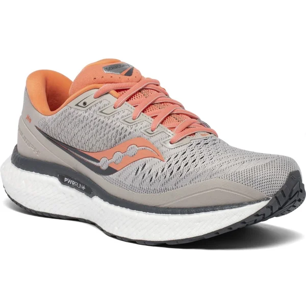 Saucony Women's Triumph 18 Running Shoes - Moonrock/Coral