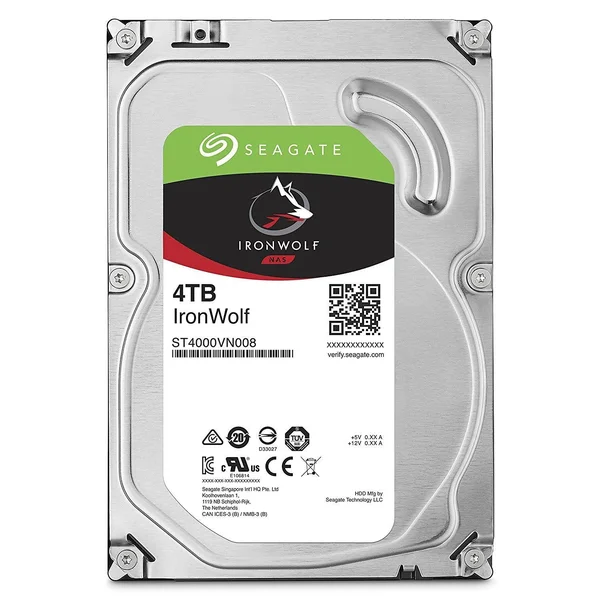 Seagate IronWolf ST4000VN008 - Hard Drive - 4 TB - SATA 6Gb/s