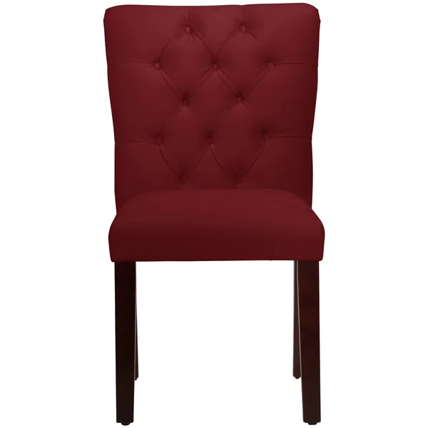 Skyline Furniture Mfg Tufted Chair in Velvet Berry (68-6VLVBR)