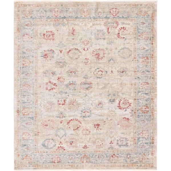 Noble Alexander Rug Red, Round 4& x 4&
