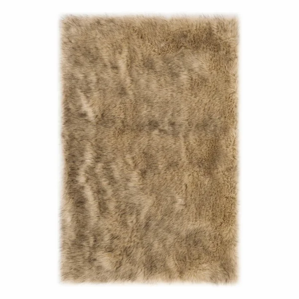 Safavieh Faux Sheep Skin Dionne Solid Area Rug - Size: 3' x 5'
