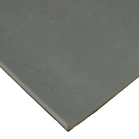 Rubber-Cal SBR - Gray 65A Rubber Sheet, 3/16THK x 4x22W x 4x22L 20-156