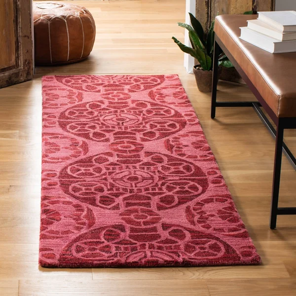 Safavieh Wyndham WYD376C 2&3x22 x 13&0x22 Runner Red Area Rug
