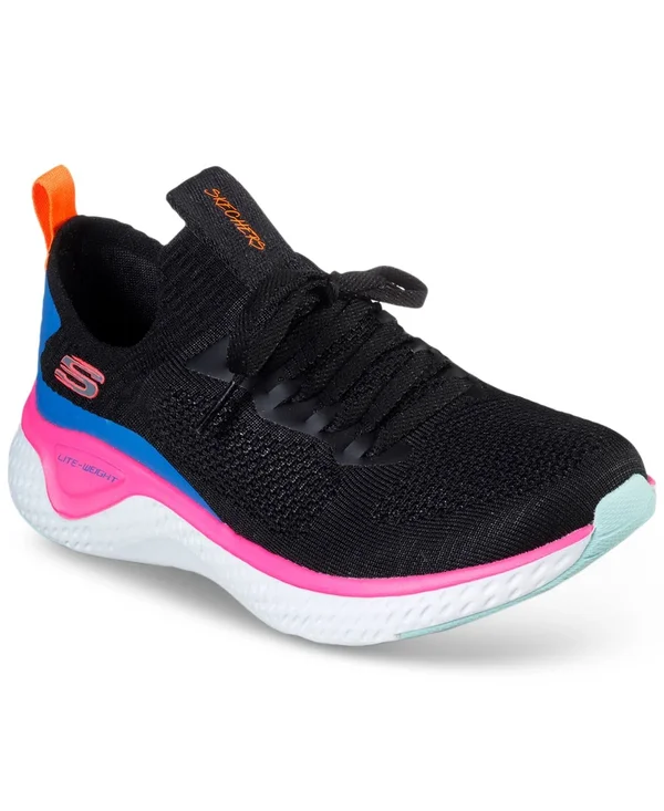 Women's Skechers Solar Fuse Sneaker - Black/Multicolor - Size 9