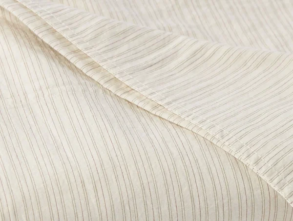 Coyuchi, Organic Crinkled Percale Sheet Set King Undyed w/Hazel-Rosehip