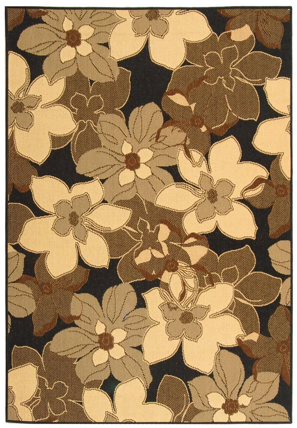Safavieh Courtyard Cy4022D 5&3x22 x 7&7x22 Black Natural, Brown Area Rug