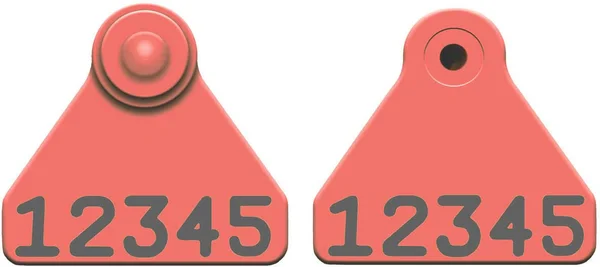 Sheep Mini Ear Tags - Numbe in Red by Allflex, 100 ct