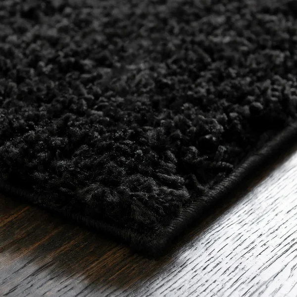 Unique Loom Everyday Solid Shag Area Rug (Black - 8& 0 x 10& 0)