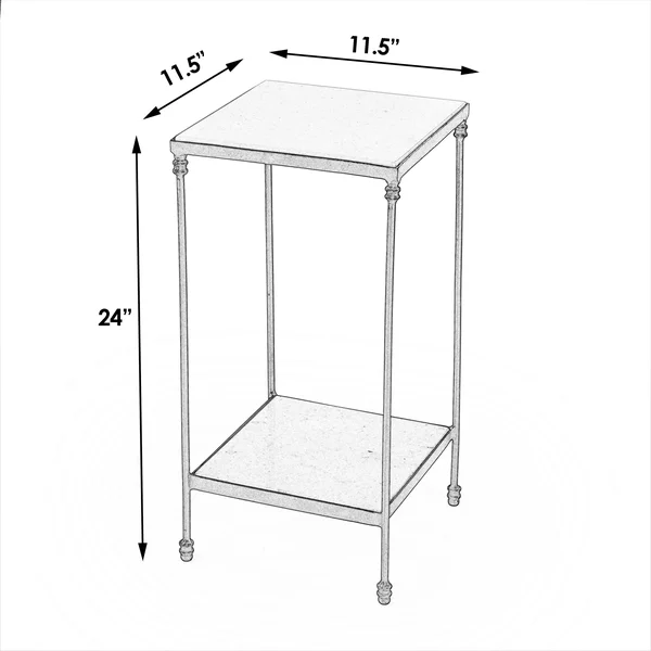 Butler Larkin Marble & Iron Accent Table