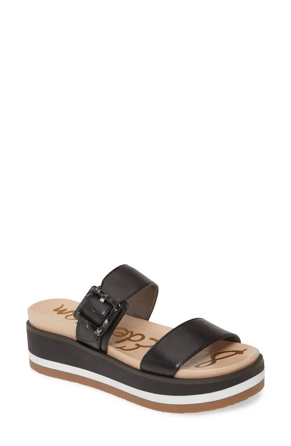 Sam Edelman Women's Agustine Slide Sandals - Black - 8.5M