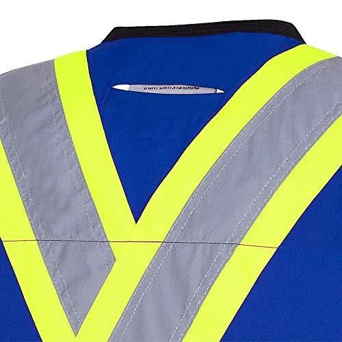 Pioneer V1010180-3XL Hi-Viz Surveyor’s Safety Vest - Royal, 3XL