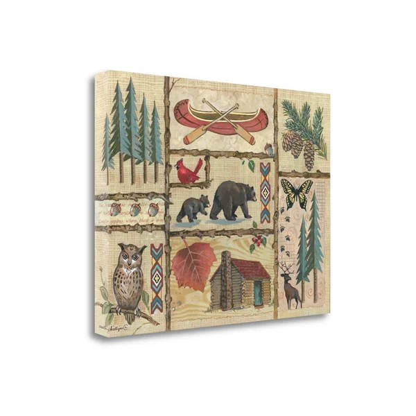 Tangletown Fine Art Joys of Camping by Anita Phillips, Giclee Print on Gallery Wrap Canvas, 17x22 x 23