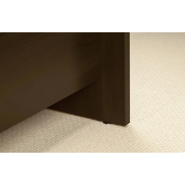 Bush Business Furniture Series C Elite 72w x 36D Bow Front L Shaped Desk with 42W Return, Mocha Cherry