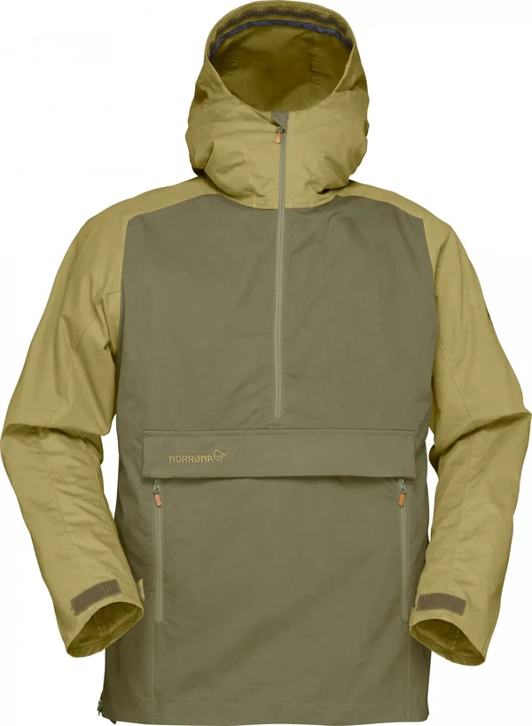 Norrona Svalbard Cotton Anorak Men's - Olive Drab, XL