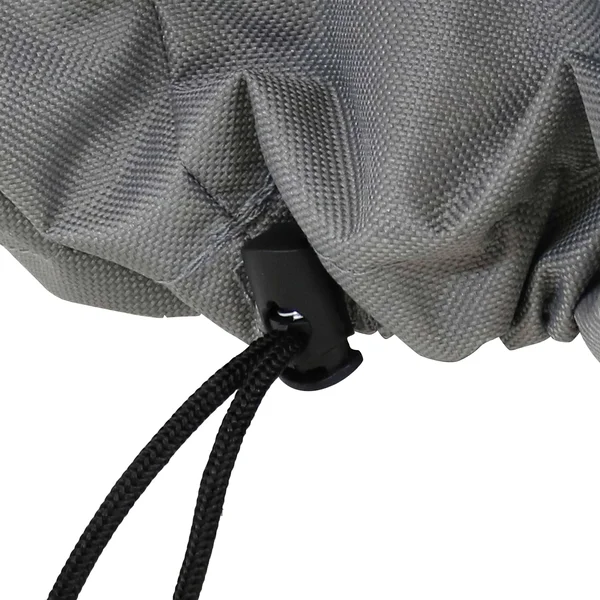 Sunnydaze Round 2-Tone Outdoor Fire Pit Cover - Gray/Green Stripe - 48-Inch