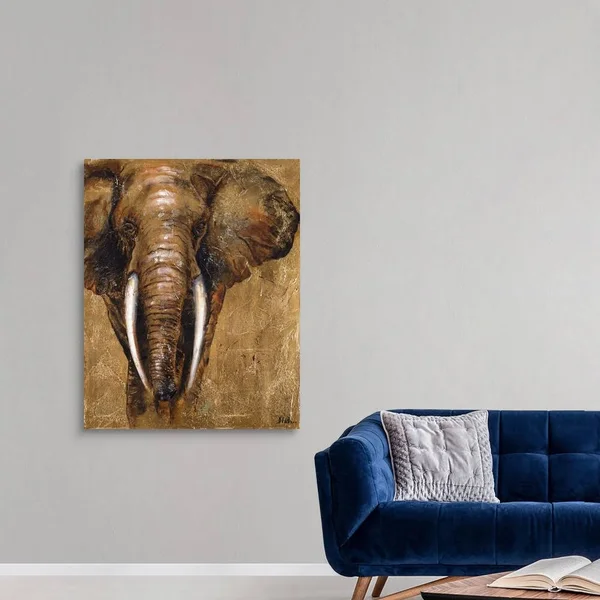 Gold Elephant, Canvas Wall Art, 36x45, Great Big Canvas