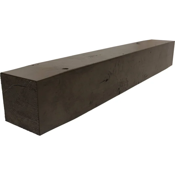 Ekena Millwork MANUKP04X04X72ZW 4x22H x 4x22D x 72x22W Knotty Pine Faux Wood Fireplace Mantel, Premium Walnut