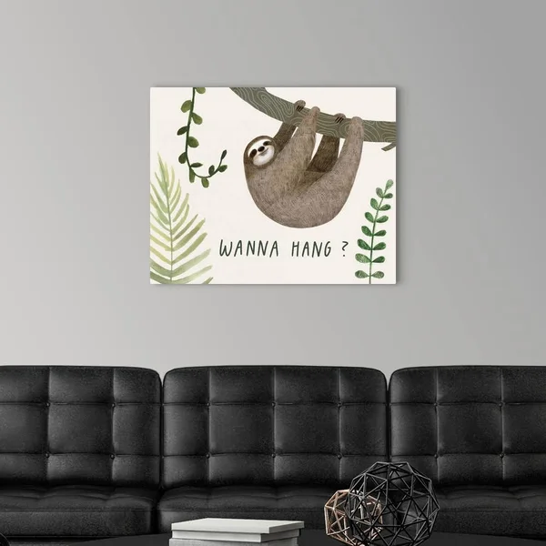 Sloth Sayings Collection A, Canvas Wall Art, 30x24, Great Big Canvas