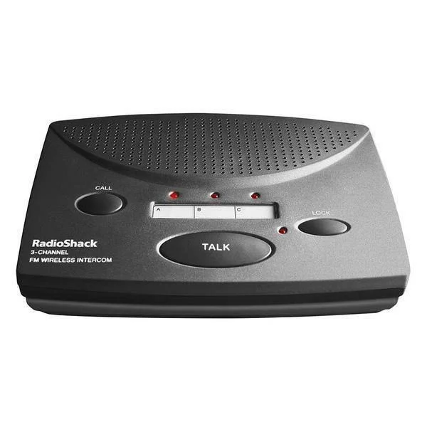 RadioShack FM Wireless 3 Channel Intercom System, Set of 3, 43-3105