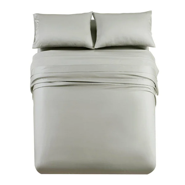 Abripedic Top Split King Sheets Tencel 600 Thread Count Gray