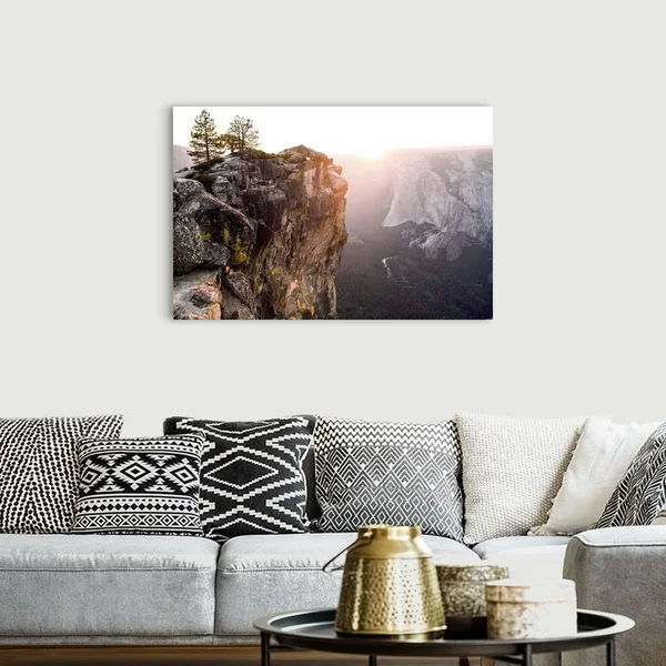 Sunset at Yosemite National Park, California, Canvas Wall Art, 48x32, Great Big Canvas