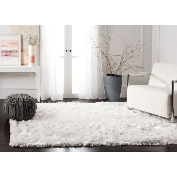 Safavieh Ocean Shag 101 Area Rug, Light Grey, 10& x 14& Rectangle