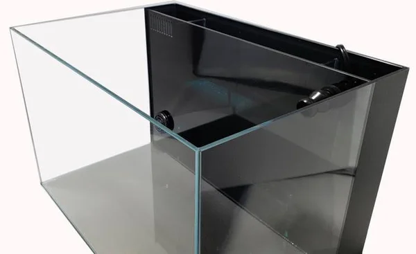 Lifegard Aquatics Ultra Low Iron Glass Crystal Aquarium with Built-in Back Filter - 24 Gallons