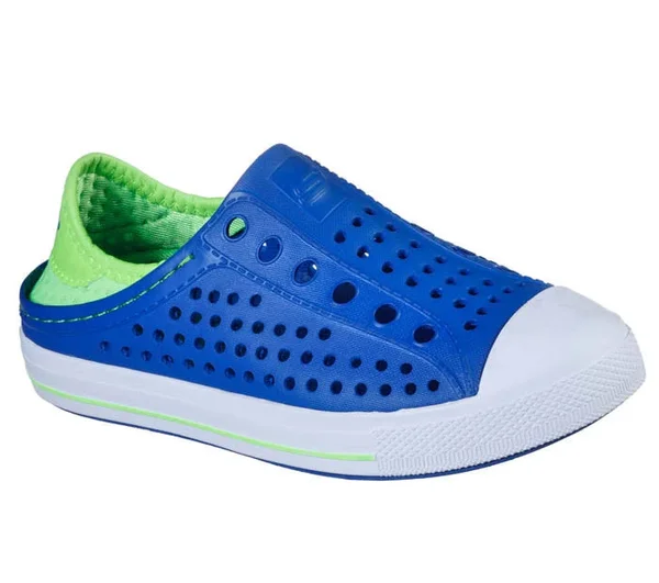 Skechers Boys Sandals Guzman Steps Aqua Surge Blue/Lime