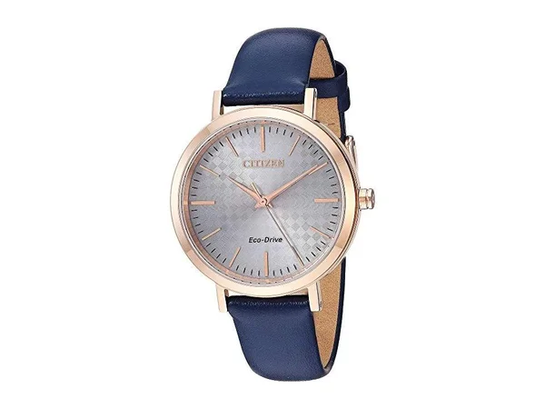 Citizen Women's Drive Goldtone Stainless Steel & Leather-Strap Watch - Blue