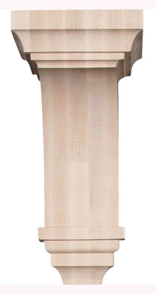 6 inchw x 6 3/4 inchd x 12 inchh Large Jefferson Wood Corbel - Maple