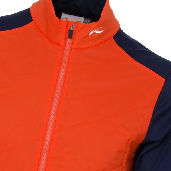 KJUS Retention Jacket Blood Orange/Atlanta Blue - SS19