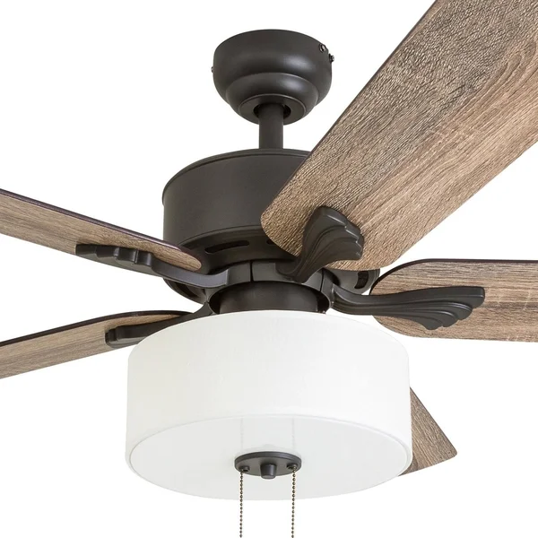 Prominence Home 50568-01 Snowden Farmhouse Ceiling Fan 52x22 Barnwood/Tumbleweed - Aged Bronze