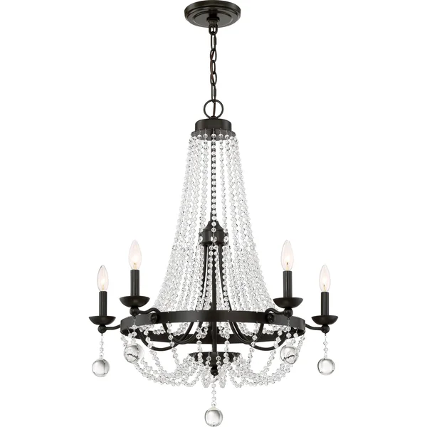 Quoizel Livery 4 Light Chandelier - Western Bronze - LVY5004WT