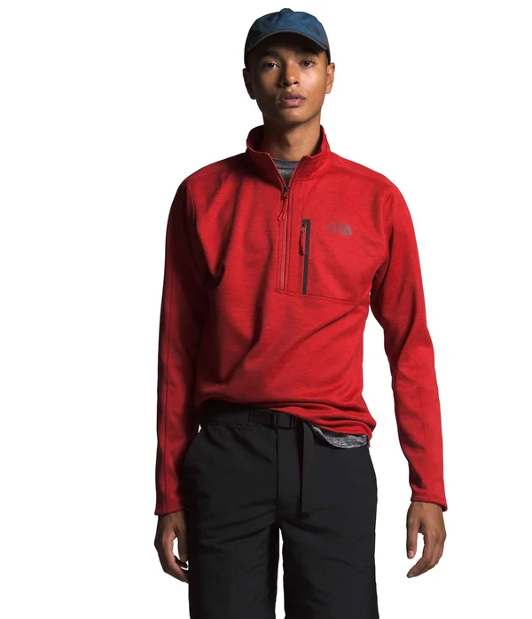 The North Face Men's Canyonlands 1/2 Zip - Pompeian Red Heather, XL