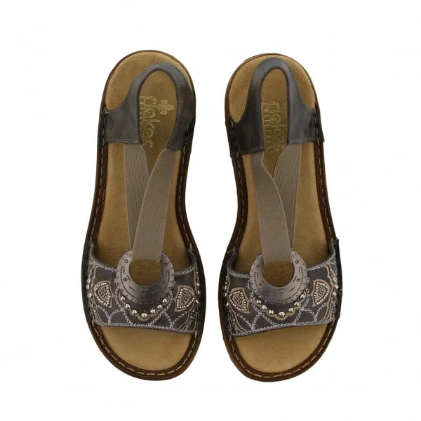 Rieker Regina B9 Smoke Sandal (women)