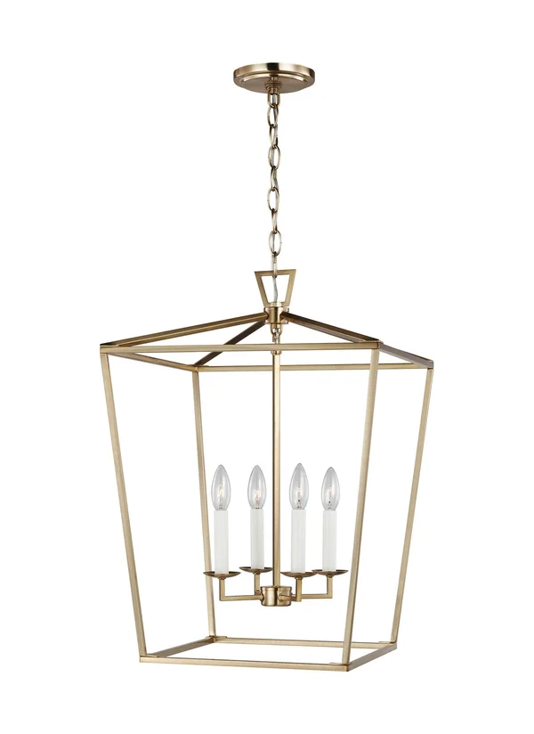 Sea Gull Lighting Dianna 4-Light Satin Bronze Medium Lantern, 5392604EN-848