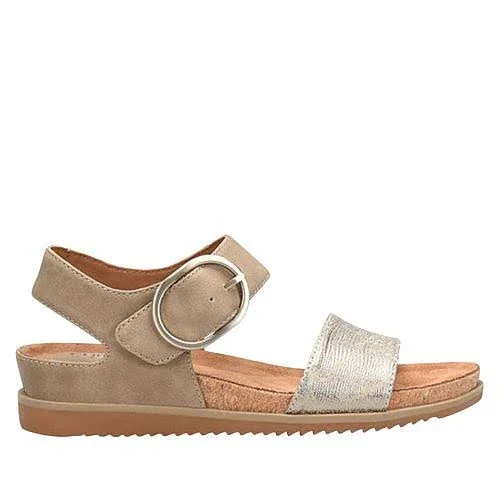 Women's Eurosoft Lasara Wedge Sandal - Black - Size 8