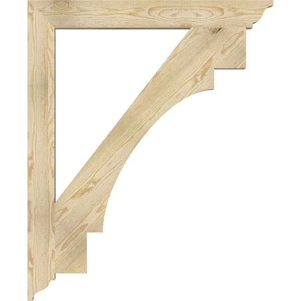 4x22W x 36x22D x 44x22H Merced Traditional Rough Sawn BRACKET - Douglas Fir