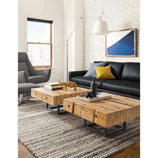 Room & Board, Modern Wallace Rug 3&x5& in Earth Brown