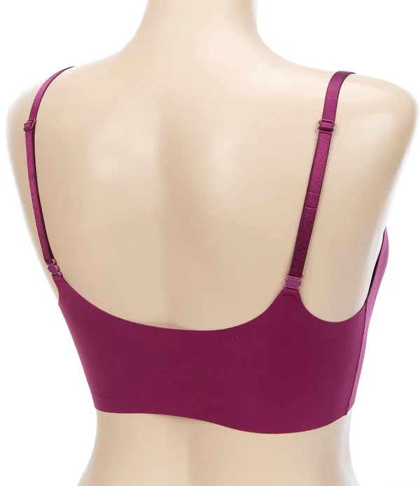 Calvin Klein Women's Invisibles Lightly Lined Triangle Bralette - Pink - XL