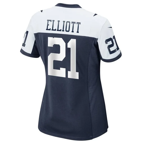 Nike Ezekiel Elliott Dallas Cowboys Women's Navy Alternate Game Jersey